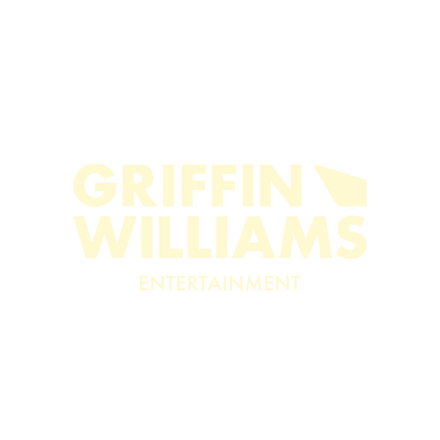 Griffin Williams Entertainment - Logo lock-up in yellow
